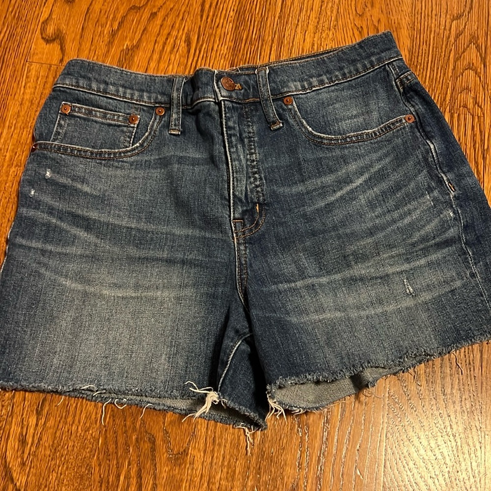 Madewell denim jean shorts cutoffs sz 28